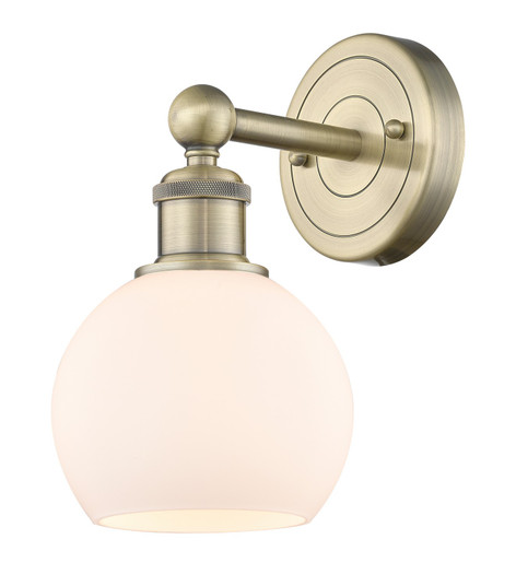 Edison One Light Wall Sconce in Antique Brass (405|6161WABG1216)