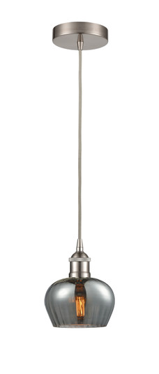 Edison One Light Mini Pendant in Brushed Satin Nickel (405|6161PSNG93)