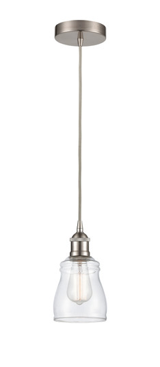 Edison One Light Mini Pendant in Brushed Satin Nickel (405|6161PSNG392)