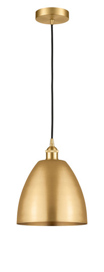 Edison One Light Mini Pendant in Satin Gold (405|6161PSGMBD9SG)