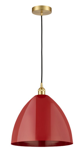 Edison One Light Mini Pendant in Satin Gold (405|6161PSGMBD16RD)