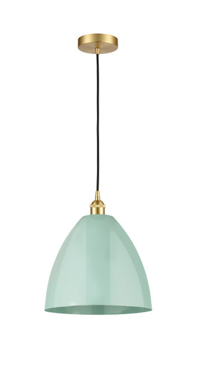 Edison One Light Mini Pendant in Satin Gold (405|6161PSGMBD12SF)