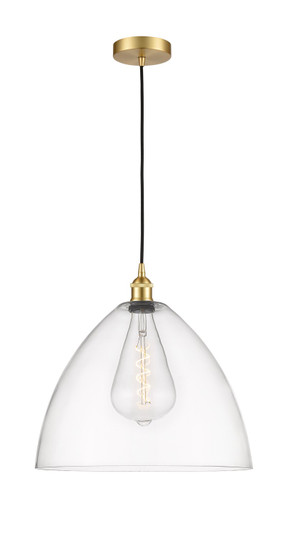 Edison One Light Pendant in Satin Gold (405|6161PSGGBD162)