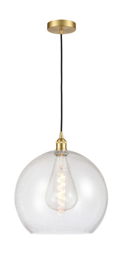 Edison One Light Pendant in Satin Gold (405|6161PSGG12414)