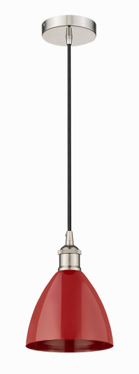 Edison One Light Mini Pendant in Polished Nickel (405|6161PPNMBD75RD)