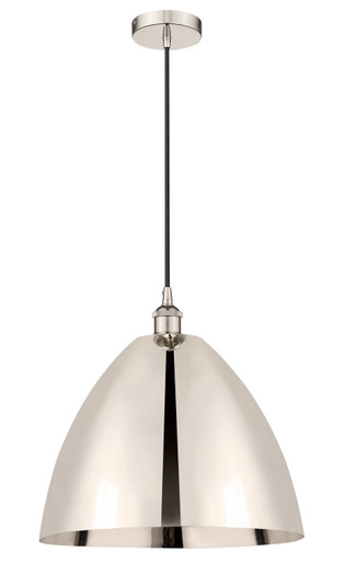 Edison One Light Mini Pendant in Polished Nickel (405|6161PPNMBD16PN)