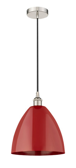 Edison One Light Mini Pendant in Polished Nickel (405|6161PPNMBD12RD)