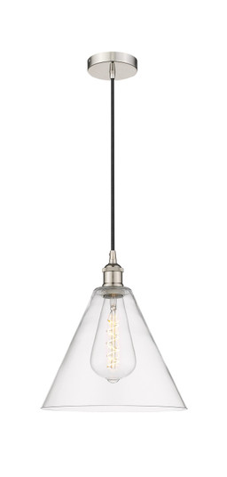 Edison One Light Mini Pendant in Polished Nickel (405|6161PPNGBC122)