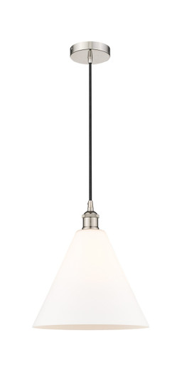 Edison One Light Mini Pendant in Polished Nickel (405|6161PPNGBC121)