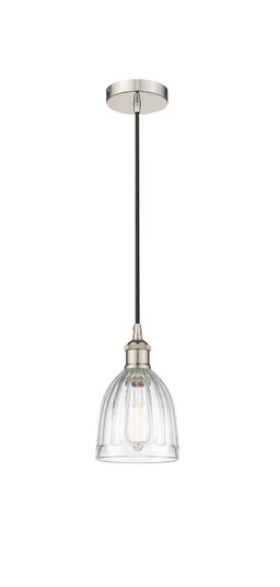 Edison One Light Mini Pendant in Polished Nickel (405|6161PPNG442)