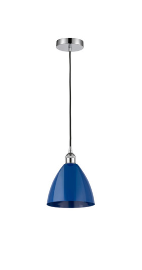 Edison One Light Mini Pendant in Polished Chrome (405|6161PPCMBD75BL)