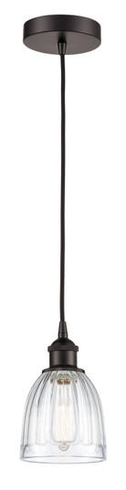 Edison One Light Mini Pendant in Oil Rubbed Bronze (405|6161POBG442)