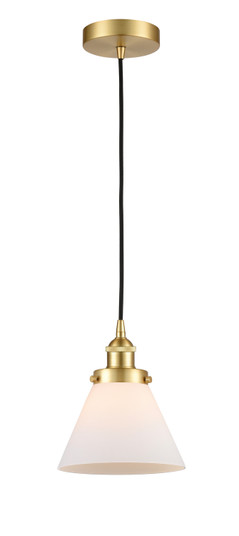 Edison One Light Mini Pendant in Satin Gold (405|6161PHSGG41)