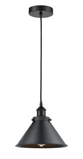 Edison One Light Mini Pendant in Matte Black (405|6161PHBKM10BK)