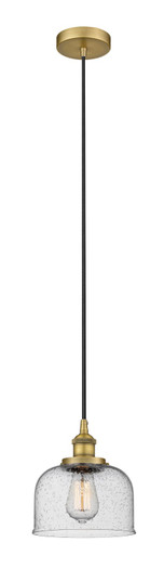 Edison One Light Mini Pendant in Brushed Brass (405|6161PHBBG74)