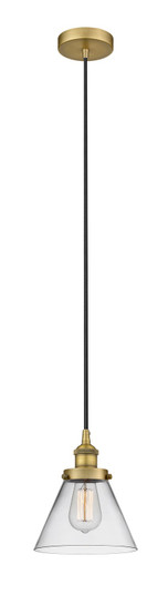 Edison One Light Mini Pendant in Brushed Brass (405|6161PHBBG42)