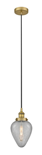 Downtown Urban One Light Pendant in Brushed Brass (405|6161PHBBG165)