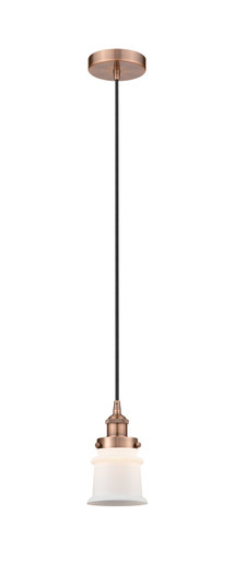 Edison One Light Mini Pendant in Antique Copper (405|6161PHACG181S)