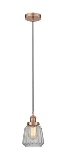 Edison One Light Mini Pendant in Antique Copper (405|6161PHACG142)