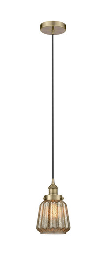 Edison One Light Mini Pendant in Antique Brass (405|6161PHABG146)