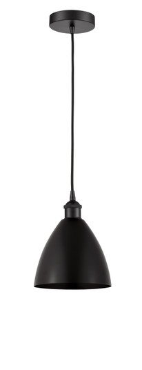 Edison One Light Mini Pendant in Matte Black (405|6161PBKMBD75BK)