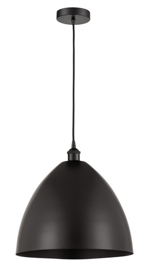 Edison One Light Mini Pendant in Matte Black (405|6161PBKMBD16BK)