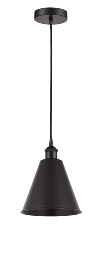 Edison One Light Mini Pendant in Matte Black (405|6161PBKMBC8BK)