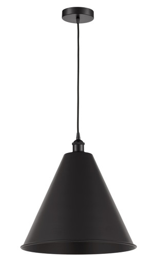 Edison One Light Mini Pendant in Matte Black (405|6161PBKMBC16BK)