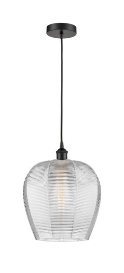 Edison One Light Mini Pendant in Matte Black (405|6161PBKG46212)