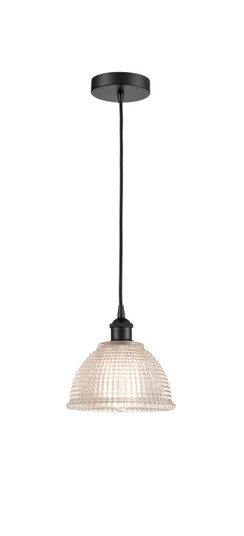 Edison One Light Mini Pendant in Matte Black (405|6161PBKG422)