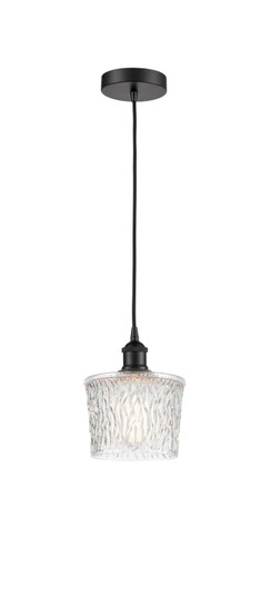Edison One Light Mini Pendant in Matte Black (405|6161PBKG402)