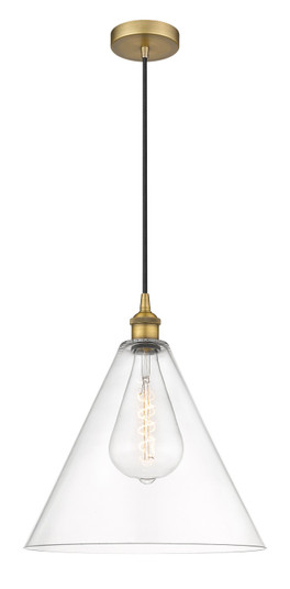 Edison One Light Pendant in Brushed Brass (405|6161PBBGBC162)