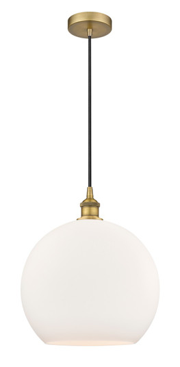 Edison One Light Pendant in Brushed Brass (405|6161PBBG12114)