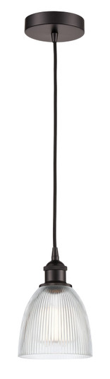 Edison One Light Mini Pendant in Black Antique Brass (405|6161PBABG381)