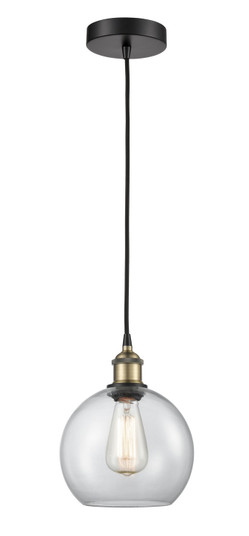 Edison One Light Mini Pendant in Black Antique Brass (405|6161PBABG1228)