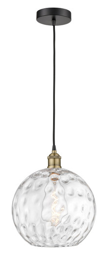 Edison One Light Mini Pendant in Black Antique Brass (405|6161PBABG121512)