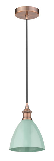 Edison One Light Mini Pendant in Antique Copper (405|6161PACMBD75SF)