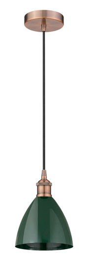 Edison One Light Mini Pendant in Antique Copper (405|6161PACMBD75GR)