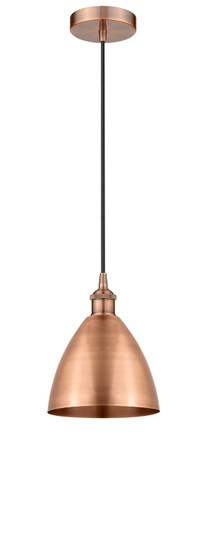 Edison One Light Mini Pendant in Antique Copper (405|6161PACMBD75AC)