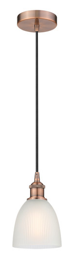 Edison One Light Mini Pendant in Antique Copper (405|6161PACG381) Edison One Light Mini Pendant in Antique Copper (405|6161PACG381)