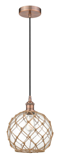 Edison One Light Mini Pendant in Antique Copper (405|6161PACG12210RB)