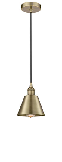 Edison LED Pendant in Antique Brass (405|6161PABM8LED)