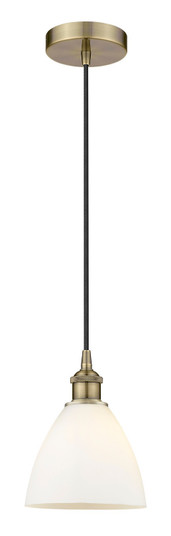 Edison One Light Mini Pendant in Antique Brass (405|6161PABGBD751)
