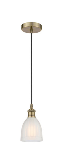 Edison One Light Mini Pendant in Antique Brass (405|6161PABG441)