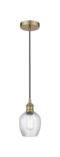 Edison One Light Mini Pendant in Antique Brass (405|6161PABG292)