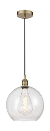 Edison One Light Mini Pendant in Antique Brass (405|6161PABG12412)