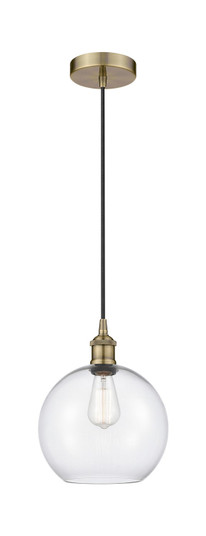 Edison One Light Mini Pendant in Antique Brass (405|6161PABG12210)