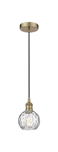 Edison One Light Mini Pendant in Antique Brass (405|6161PABG12156)