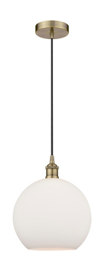 Edison One Light Mini Pendant in Antique Brass (405|6161PABG12112)