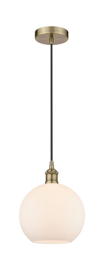 Edison One Light Mini Pendant in Antique Brass (405|6161PABG12110)
